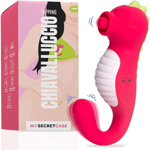 MySecretCase Vibratoreper Donna Piccolo 5 Livelli di Vibrazione Stimolatore Clitoride Femminile Sexytoysys Coppia Masturbatore Donna Impermeabile USB Vibratore Clitoride Lingua Vibrante