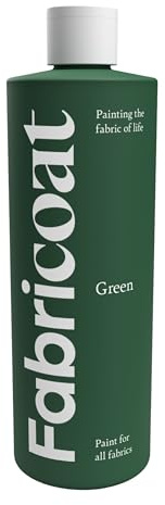 Fabricoat 125ml Fabric Paint for Art, Craft & DIY Design Projects - Non-Toxic & Washable - Paint Direct onto Clothes & Textile Fabrics - For Painting on Shoes, Tshirt Clothing & Denim (Green)