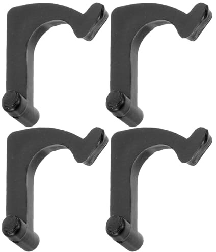 LIGHTAOTAO Soporte para Brazo de Tocadiscos de Vinilo Negro de Hierro, 4 Piezas Diseño Elegante y Agarre Estable para Accesorios de Discos Vinilos