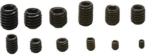 OC-PRO Vis de blocage et sans tête STHC en pouces BGS, Assortiment de 160 pièces, Hardware