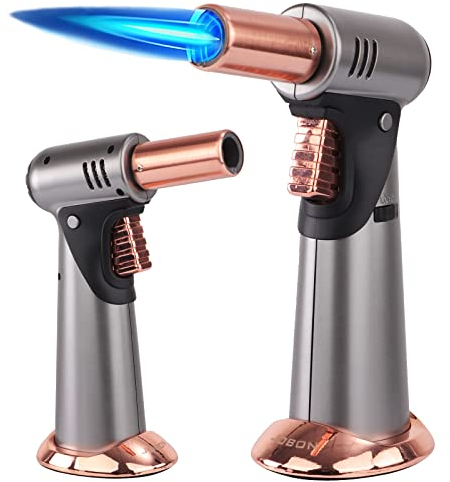 Torcia a butano, Premium doppia fiamma grande torcia accendino da cucina (gas butano non incluso)