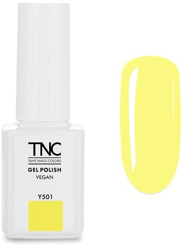 Tahe TNC Esmalte de uñas semipermanente vegano de larga duración, 11,5 ml (Y501 Lime)