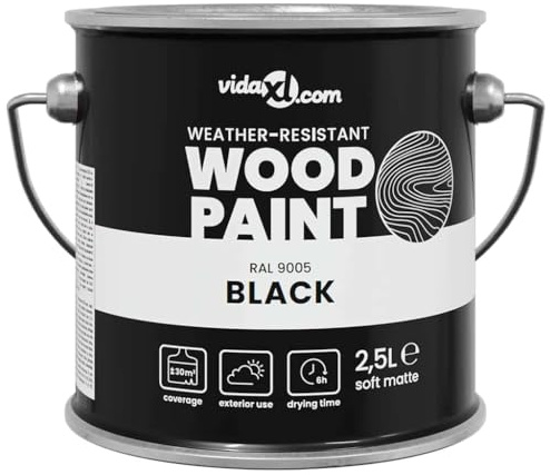 vidaXL Pintura Térmica para Exteriores, Acabado Impermeable para Madera, Solución para el Jardín, Superficie de Patio y Protección para Cercas