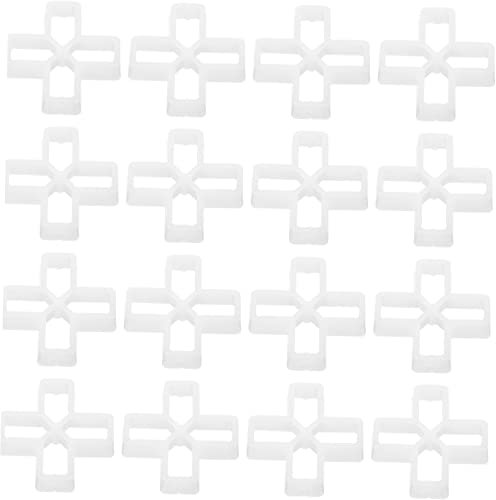 HYTROVE 100pcs Tile Leveling Spacers Cross Shaped Grout Clips for Accurate Tile Positioning Easy Installation for Beginners Professionals for Wall Floor Tiling Projects