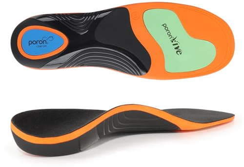 GemChve Solette Ortopediche,Plantari per Fascite Plantare,Adatto per Piedi Piatti Supporto per Arco Plantare Solette Ortopedico Scarpe Orange 39-40.5 EU