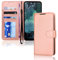 TECHGEAR Case Fits Nokia G21 / G11 Leather Wallet Case, Flip Protective Case Cover Wallet Card Holder, Stand and Wrist Strap - Rose Gold PU Leather with Magnetic Closure Designed For Nokia G21, G11