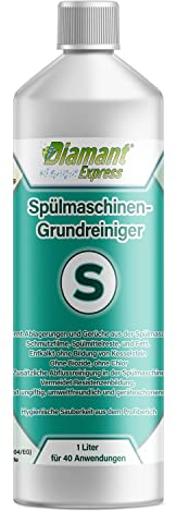 Diamant Express® Spülmaschinen-Reiniger, 40 Anwendungen, Effektive Grundreingung gegen Kalk, Ablagerungen und Gerüche. Made in Germany,