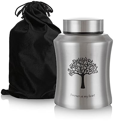 Urne funéraire pour cendres humaines - Urne funéraire pour cendres humaines ou d'animaux de compagnie - Pour adulte - Urne masculine et féminine avec cendres - Souvenirs funéraires (arbre de vie (M))