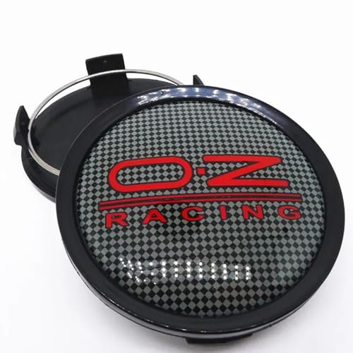 VAEVEN 4 Stück Nabendeckel für OZ 75mm, Auto Nabenkappen, Langlebig Stabil Nabenabdeckung, Radnabenkappen Felgenschutzhülle Auto Zubehör,C