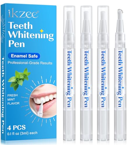 Tandblekningspenna 4-pack, smärtfri, emaljsäker, känslighetsfri tandblekande gel, effektiv tandblekare, resevänlig, lätt att använda, vackert vitt leende, mintsmak