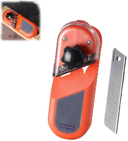 Rabot manuel à 45° pour le lissage du plâtre, chanfreinage de plaques de plâtre, outil de coupe de bords à 45°, outil de rabot à main efficace pour plaques de plâtre, plâtre, raboteuse manuelle pour