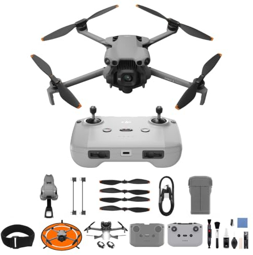 DJI Mini 5 Pro, drone ultraleggero e pieghevole con fotocamera, CMOS da 1 pollice, rilevamento omnidirezionale degli ostacoli, ActiveTrack 360°, drone 4K per principianti, C0 (Mini 5 Pro Bundle 4)