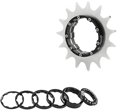 HillMiles MTB Roue Libre de vélo à Vitesse Unique 12/13/14/15/16/17/18/19/20/21/22T Cassette à Vitesse Unique avec entretoise (15T)
