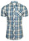 Xact Mens Cotton Checked Shirt - Short Sleeved (Nerva - Blue) L