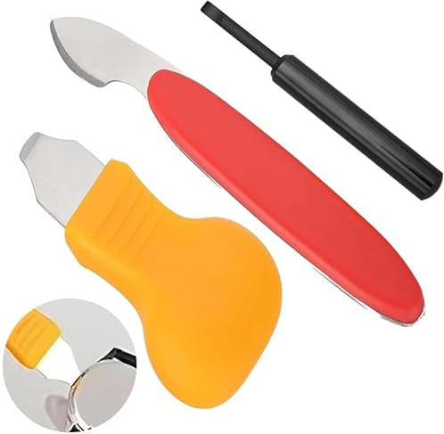 JOYVOX 3 PCS Watch Back Cover Remover Tool Kit, Professional Watch Repair Tool Set, Flat Shovel Design for Easy Back Case Removal, Durable and Rust-Proof, Essential for Watchmakers and DIY Repairs