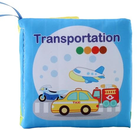 Aizuoni Knisterbücher, Stoffbücher - Weiches, knisterndes, waschbares Kaubuch,Angenehme Haptik, reißfeste Seiten des Aktivitäts-Knisterbuchs aus Stoff zum Zahnen