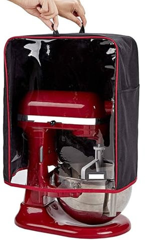 Stand Mixer Cover, Water Proof Oxford Kitchen Mixer Dust Cover Small Appliances Cover Kitchen Aid Mixer Assecories with Transparent PVC Front and Side Pockets (45 * 30 * 55cm)