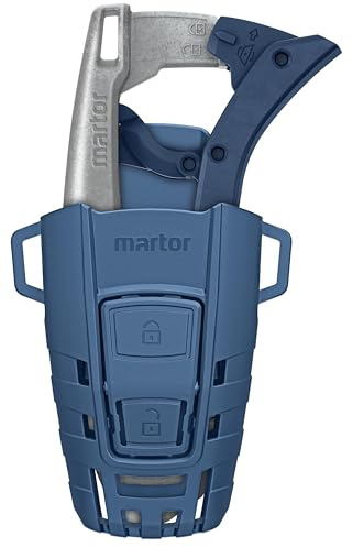 MARTOR SECUNORM 610 XDR Coltello di sicurezza con fondina - Apriscatole con lama trapezoidale - Resistente allo sporco - Facile da pulire - Ergonomico - Rilevabile al metal detector