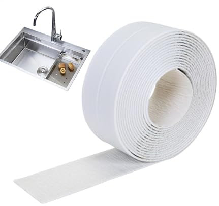 Cinta De Sellado De Cocina - Tira Selladora De Cinta De Calafateo Impermeable, Tira Adhesiva De Sellado De Pared | Cinta De Butilo A Prueba De Fugas, Baño, Fregadero, Bañera, Inodoro, Protector De Bor