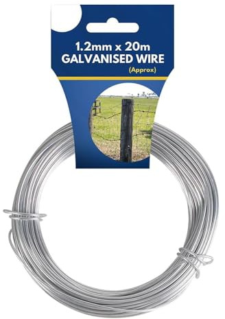 Garden Wire Galvanised Coated, 20m x 1.2mm, Plant Support and Trellis Making