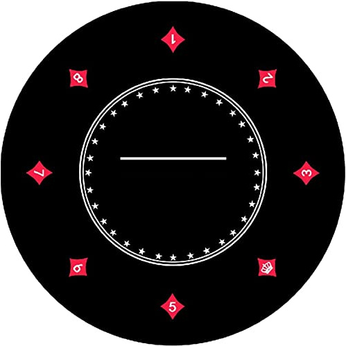 Portable Poker Table Top Poker Table Top Mat Poker Mat Portable Rubber Foam Poker Table Tops Poker Layout Smooth Premium Surface Fun Game Night Supplies - Cool Casino Gift for Kid (Color : A) (B )