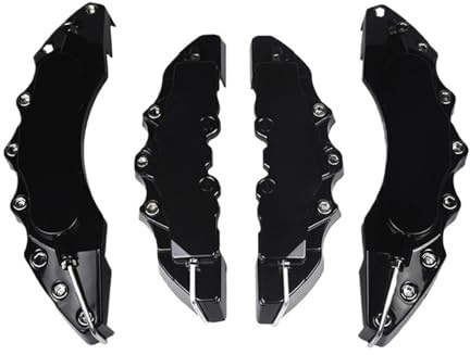 Calliper Covers 4Pcs Car Brake Caliper Cover Disc Shell Fit For Chariot Pajero Cordia Galant Sapporo Lancer EX Styling Accessories Brake Caliper Cover(4Pcs L and M Black)