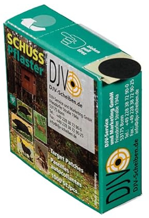 DJV Lot de 1000 pansements autocollants pour cibles de gibier et de chasse en différentes variantes