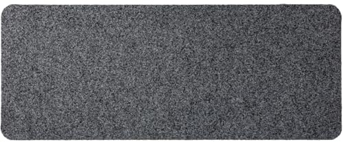 ANRO Smal dörrmatta skor måttbeställd Grå 100 x 30 cm | Material: polypropen, halkfri gummibaksida, 5 mm, tvättbar, för inomhus och utomhus