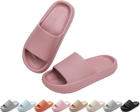 Ankis Cloud Slippers Women Men, Non-Slip Cloud Sliders Shower Slippers