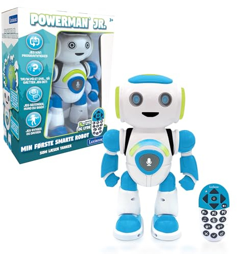 Lexibook Lexibook-ROB20IT Powerman Jr. Robot Inteligente Interactivo Que Lee en la Mente Juguete para Niños Bailando Música, Azul, Color
