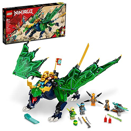 LEGO Ninjago Lloyd's Legendary Dragon 71766 Kit de Jeu avec Un Jouet de Combat Ninja, Figures de Ninjago Lloyd et Serpent Kit de Construction pour Fans Ninja à partir de 8 Ans (747 pièces)