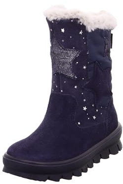 Superfit Mädchen Flavia Warm Gefütterte Gore-tex Schneestiefel, Blau 8000, 35 EU