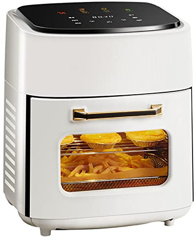 Vetitkima 5-in-1 Digital Air Fryer Oven with Rapid Air Circulation, Oil Free LED Screen Nonstick Basket 60-Minute Timer&Temperature15l 1400 W,White