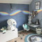 astrkiz welliger Pastell-Regenbogen selbstklebend Wandaufkleber für Kinder, Wandsticker Bordüre Wandbordüre Kinderzimmer, Babyzimmer, Spielzimmer, Wanddeko PVC Wandtattoo,160x40 cm