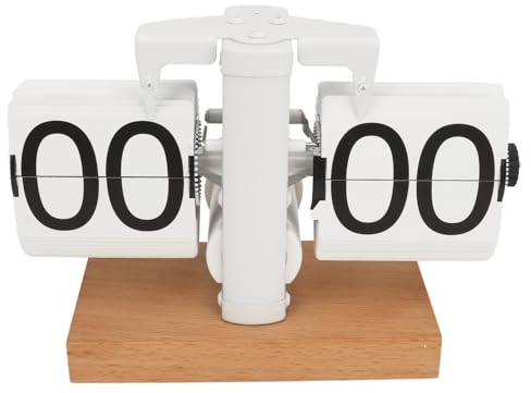 Flip Desk Clock, Automatic Flip Digital Clock Retro Flip Down Clock Vintage Flip Clock with Non Slip Base for Home Livingroom Office, Easy To Read