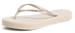 Havaianas Tongs plates fines pour femme, beige, 43/44 EU