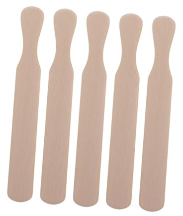 Warmhm 5 Pezzi Spinta del Pancake cucinando Torta spatola per frittelle spatola per Pancake Kit da Crepe Spargir friggere la Servire di Legno