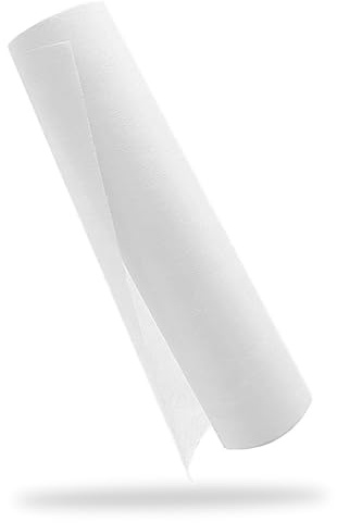 YUNSHANGHE Runner da tavolo in tessuto non tessuto, 30 cm x 25 m, decorazione da tavolo per battesimo, comunione, compleanni, matrimoni e feste (Bianco)