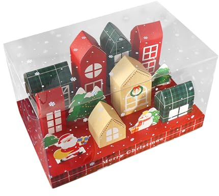 Tktouci Adviento Vacío DIY,Calendario De Adviento Vacío 2025 Decoración | Caja Para Galletas Navideñas | para Chocolate Snacks Reuniones Familiares Oficina Profesores Estudiantes Planificadores de