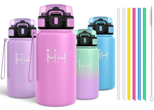 Motswedi Borraccia Termica, 500ml, Borraccia Acciaio Inox, Riutilizzabile, Bottiglia Termica, senza BPA, Borracce - Rosso Rosa