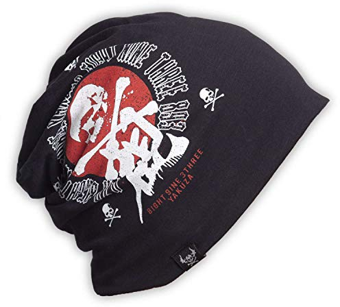 Yakuza Unisex Nippon Skull Beanie Mütze