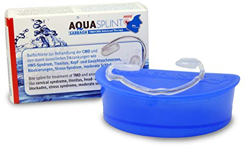 AquaSplint CMD-Aufbiss-Schiene Soforthilfe bei Kiefergelenkschmerzen (Nicht gegen Knirschen dafür Bruxi-Splint einsetzen) - beißschiene für Muskelentspannung MADE IN GERMANY