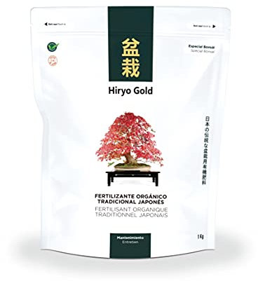 Abono para bonsai orgánico HIRYO-GOLD - Mantenimiento 1 kg
