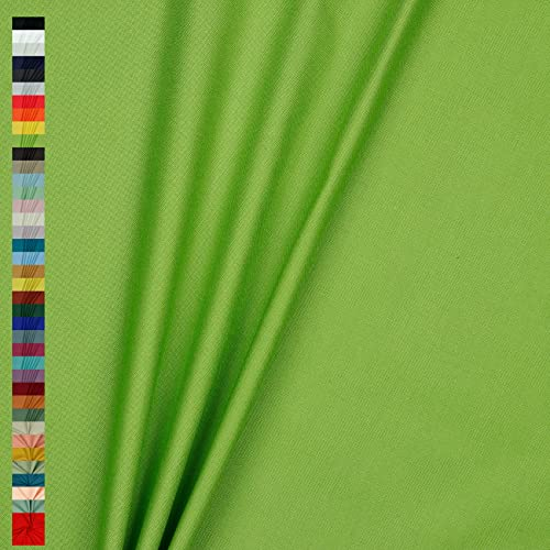 Canvas Stoff Uni Meterware 100% Baumwolle 39 Farben Dekostoff Robust Taschen (012 I Lime)