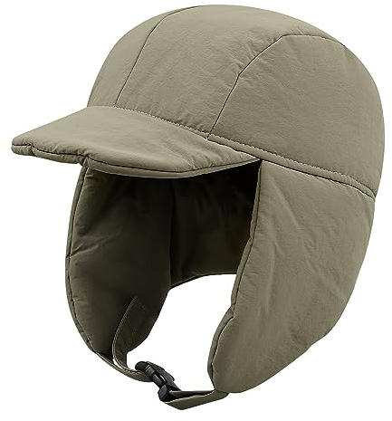 CLAPE Winter Ushanka Trapper Hat Wasserdicht Warme Wintermütze mit Ohrenklappen Unisex Winddicht Fliegermütze Bombermütze Faltbar Russische Mütze