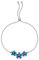 WINNICACA Armband Damen Vergissmeinnicht Silber 925 Emaille Blume Verstellbare Armbänder Schmuck Geburtstag Weihnachten Geschenk für Frauen Mädchen