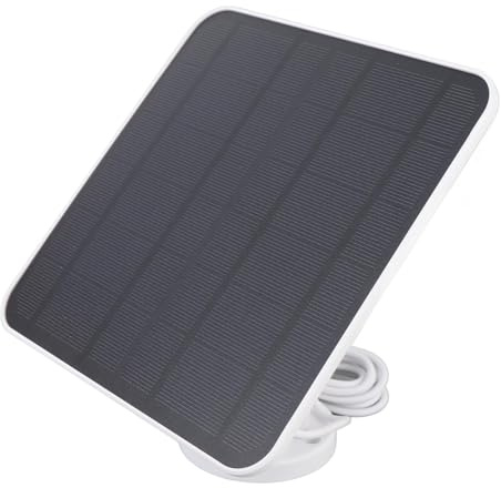 Solpanelsladdare 12 W, USB C solpanel för Essential Spotlight för XL Spotlight kamera fågelmatarkamera, med 360° justerbart fäste, IP66 väderbeständig