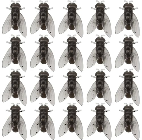 Lot de 20 mouches artificielles réalistes pour pêche en eau douce