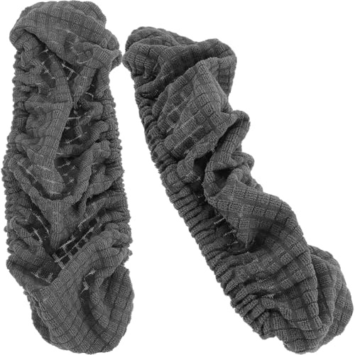 POPETPOP Funda Protectora para Reposabrazos de Silla Oficina Elástica con Almohadilla de Algodón Grueso Antideslizante y Lavable para Sillas con Apoyabrazos como Gaming Comedor y Oficina