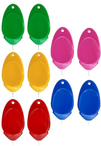 AKOOSY 10pezzi Infila Aghi per Ricamo in Plastica da Dispositivo per Infilare Ago Punto Croce Strumento per Cucire per Lavori Artigianali e Fai da Te Colore Casuale